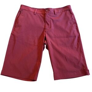 RYE by‎ Hawker Rye Men's Shorts Size 30 Burgundy Flat Front Golf Casual
